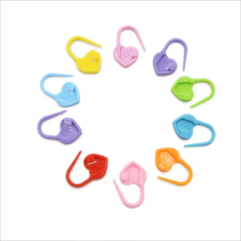 Maschly 20-teiliges Maschenmarkierer-Set aus Kunststoff – Verschließbare Markierer für Stricken und Häkeln
