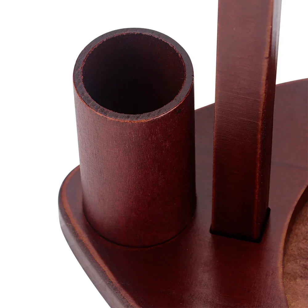 Maschly Magnetischer Wollhalter aus Holz mit 360°-Rotation – Knäuel-Organizer mit Häkelnadel-Aufbewahrung